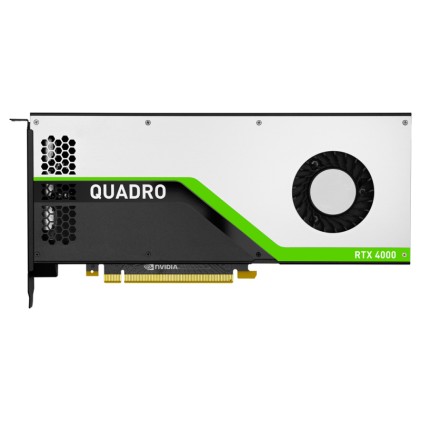 PNY Quadro RTX4000 PCI-Express x16 Gen 3.0 8GB GDDR6 256bit HDCP 2.2 HEVC and HDMI 2.0b support 3x DP 1.4 1x VirtualLink