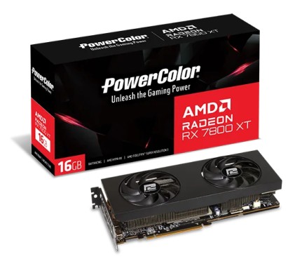 PowerColor RX 7800 XT AMD Radeon RX 7800 XT 16 GB GDDR6