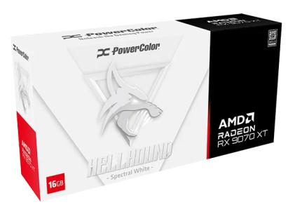 VGA PowerColor Radeon Hellhound White RX 9070 XT 16GB GDDR6