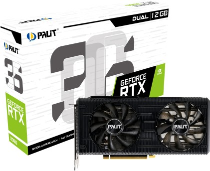 Palit NE63060019K9-190AD scheda video NVIDIA GeForce RTX 3060 12 GB GDDR6