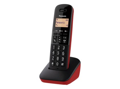 Telefono Cordless Pan Tgb610 Rosso Ora/Id Chi./Rubrica 50 Num/18 Ore