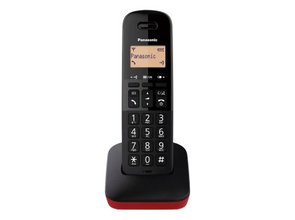 Telefono Cordless Pan Tgb610 Rosso Ora/Id Chi./Rubrica 50 Num/18 Ore