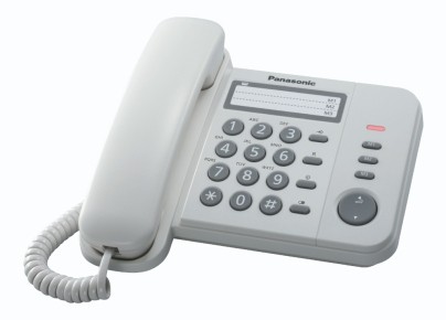 Telefono Fisso Panasonic Kx-Ts520Ex1W Kx Ts520 Easy Bianco