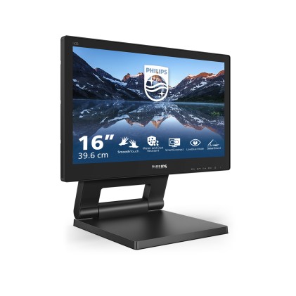 Philips Monitor Touch 15,6 1366X768, Ip54, 1O Punti Tocco, Vga/Dvi/Dp/Hdmi, Multimediale