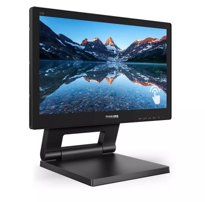 Philips Monitor Touch 15,6 1366X768, Ip54, 1O Punti Tocco, Vga/Dvi/Dp/Hdmi, Multimediale