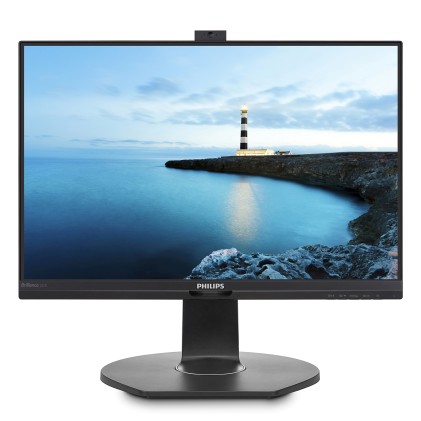 Philips Monitor 21,5 Led Ips 16:9 Fhd 5Ms 250 Cdm, Vga/Dp/Hdmi, Webcam, Multimediale
