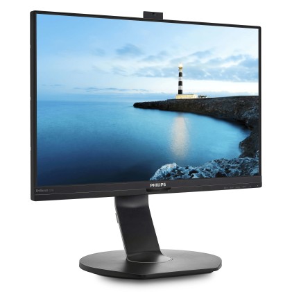 Philips Monitor 21,5 Led Ips 16:9 Fhd 5Ms 250 Cdm, Vga/Dp/Hdmi, Webcam, Multimediale