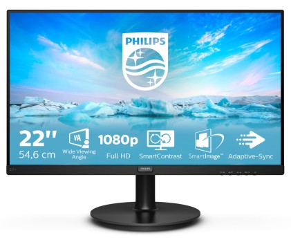 Mon 21,5"Va Vga Hdmi Vesa Mm Philips 221V8/00 16:9 4000:1 4Ms