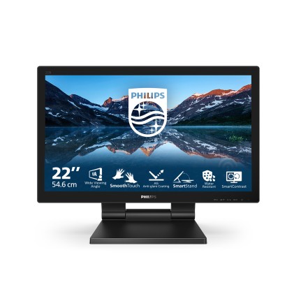 Philips Monitor Touch 21,5 16:9 1Ms 250 Cdm, Vga/Dvi/Dp/Hdmi, Ip65, Multimediale