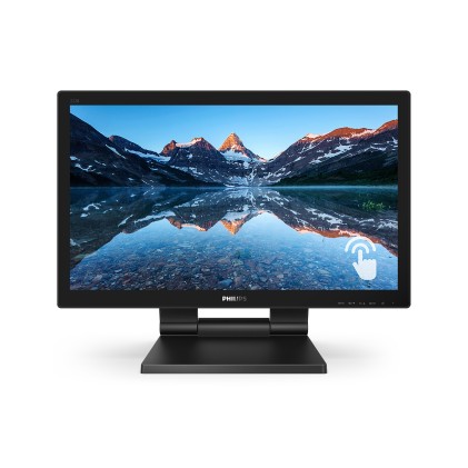 Philips Monitor Touch 21,5 Tn 16:9 1Ms 250 Cd/M Vga/Dvi/Dp/Hdmi Multimediale Touch 10 Tocchi Ip54 Base Ripiegabile