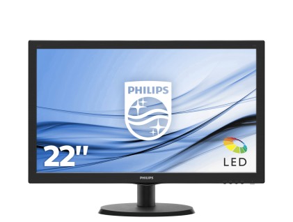 Philips Monitor 21,5 Led Tn 16:9 Fhd 5Ms 200 Cdm, Vga