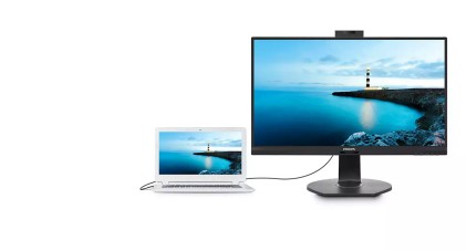 Mon 23.8"Ips Hdmi Dp Usb C Mm Philips 241B7Qubheb/00 Webcam