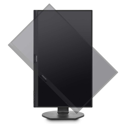 Philips Monitor 23,8 Led Ips Fhd 5Ms 250Cdm, Dp/Hdmi, Usb-C, Webcam, Pivot, Multimediale