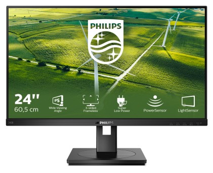 Mon 24&#34;Ips Vga Hdmi Dp Dvi Mm Philips 242B1G/00 Reg Alt Pivot
