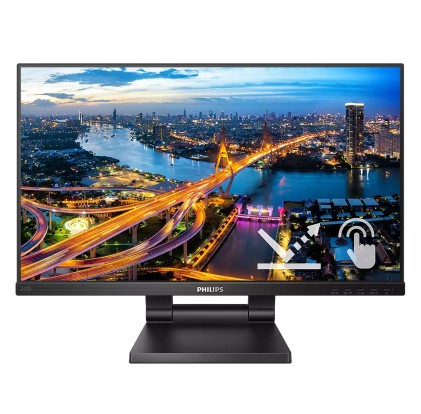 Philips Monitor Touch 23,8 Led Ips 16:9 Fhd 4Ms 250 Cdm, Vga/Dp/Hdmi, Pivot, Multimediale