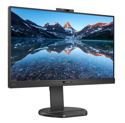 Philips Monitor 23,8 Led Ips 16:9 Fhd 4Ms 250 Cdm, Vga/Hdmi/Dp, Pivot, Usb-C, Webcam, Multimediale