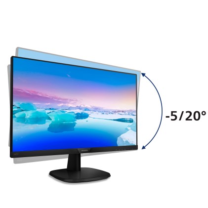 Philips Monitor 23,8 Ips Fhd 5Ms Dp Vga Hdmi Flicker Free Lowblue Mode Multimediale