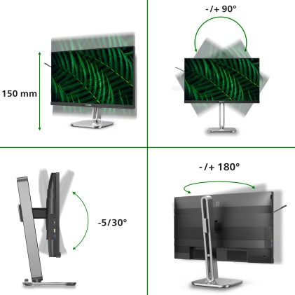 Mon 23,8Ips 100Hz Docking 90W Hdmi Philips 24B2G5301 Dp Vga Mm Pivot