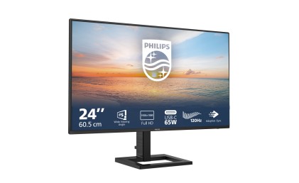 Philips Monitor 23,8 Led Ips 16:9 Fhd 4Ms 250 Cdm 100Hz, Reg Altezza, Usb-C Dock, Hdmi, Multimediale