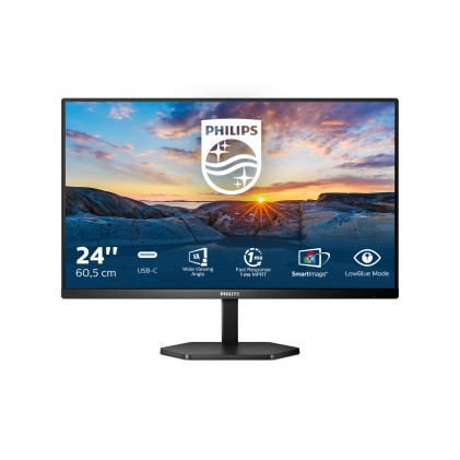 Philips Monitor 23,8 Led Ips 16:9 Fhd 300 Cdm, Usb-C Hub, Hdmi, Multimediale,