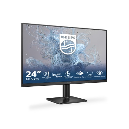 Philips Monitor 23,8 Led Va 16:9 Fhd 1Ms 250 Cdm 100Hz, Vga/Hdmi