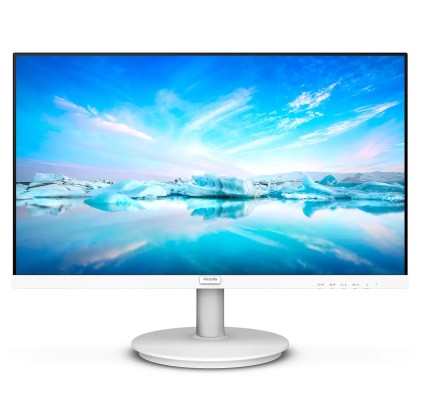 Philips Monitor 27 Led Ips 16:9 Fhd, 4Ms 250 Cdm, Vga/Hdmi, Multimediale, Bianco