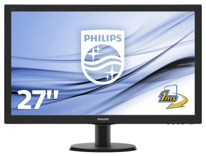 Philips Monitor Led 27", 16:9, 1920X1080, 5Ms, 300 Cd/M, 170X160, Vga, Hdmino