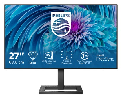 Mon 27" Ips 2K Qhd 2Hdmi Dp  Mm Philips 275E2Fae 1Ms Reg Altezza