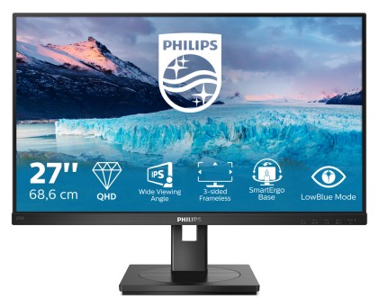 Philips Monitor 27 Led Ips 16:9 2560X1440 Dvi/Dp/Hdmi Pivot, Multimediale