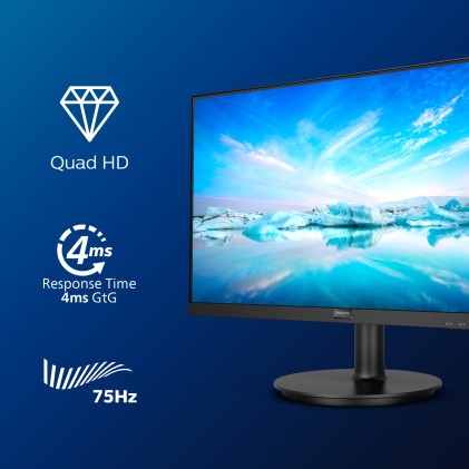 Mon 27&#34;Va Hdmi X 2 Mm 2K Dp Philips 275V8La/00 4000:1 4Ms