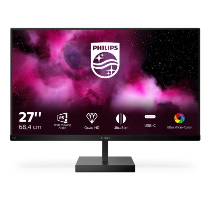 Mon 27"Ips 2K Qhd Hdmi Usc C Frame Less 276C8/00 Extraslim
