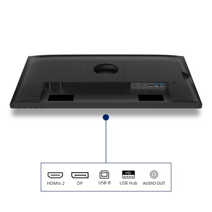 Philips Monitor 27 Led Ips Qhd 16:9 4Ms 350 Cdm, Pivot, Dp/Hdmi, Multimediale