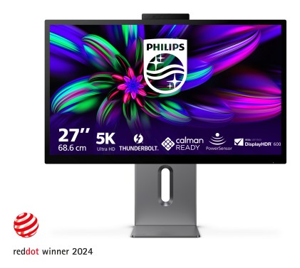 Philips Monitor 27 Led Ips 5K Uhd 16:9 4Ms 500 Cdm, Pivot, Usb-C Hub, Hdmi, Multimediale