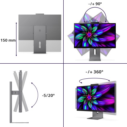 Philips Monitor 27 Led Ips 5K Uhd 16:9 4Ms 500 Cdm, Pivot, Usb-C Hub, Hdmi, Multimediale