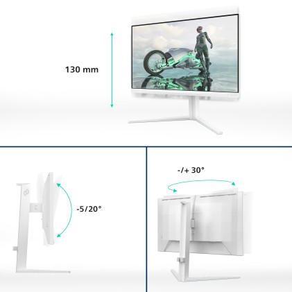 Mon 27Va Fhd Gaming 180Hz 1Ms Dp 27M2N3201A 2Xhdmi White Pivot Mm