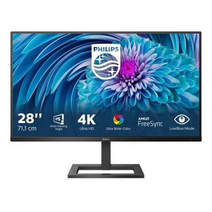 Philips Monitor 28 Led Ips 4K 4Ms 300 Cdm, Dp/Hdmi Multimediale