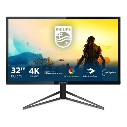 Philips Monitor 31,5 Mva 16:9 Uhd 4K 4Ms 600 Cdm, Dp/ Hdmi, Ambilight, Multimediale