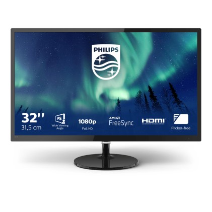 Philips Monitor 31,5 Ips 16:9 Fhd 4Ms 250Cdm Vga/Dp/Hdmi Multimediale