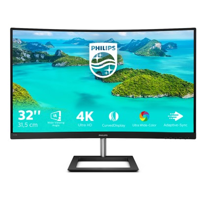 Mon 31,5"Va Curvo Mm 4K  Hdmi Dp Philips 328E1Ca/00 16:9