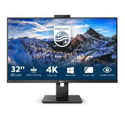 Philips Monitor 32 Led Ips 16:9 4K Uhd 350 Cdm, Usb-C Hub, Rj45, Pivot, Webcam, Dp/Hdmi, Multimediale