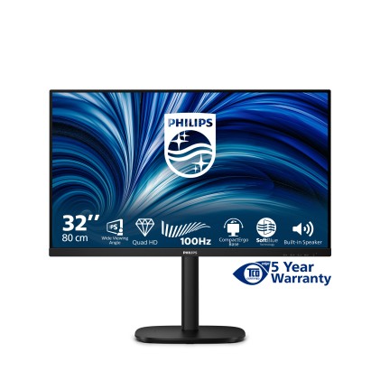 Philips Monitor 31,5 Led Ips Qhd 16:9 4Ms 350 Cdm, Pivot, Dp/Hdmi, Multimediale
