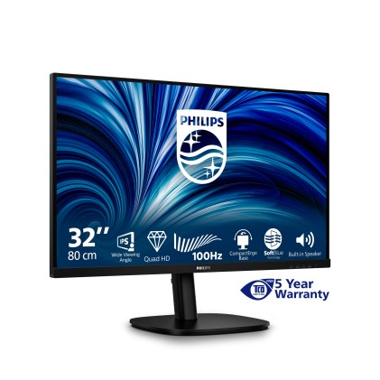 Philips Monitor 31,5 Led Ips Qhd 16:9 4Ms 350 Cdm, Pivot, Dp/Hdmi, Multimediale