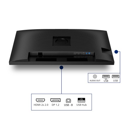 Philips Monitor 31,5 Led Ips Qhd 16:9 4Ms 350 Cdm, Pivot, Dp/Hdmi, Multimediale