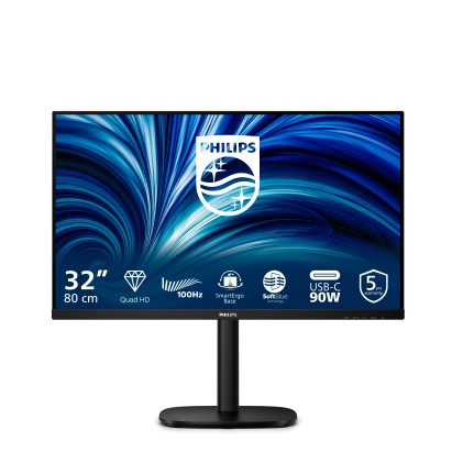 Philips Monitor 31,5 Led Qhd 16:9, Reg Altezza