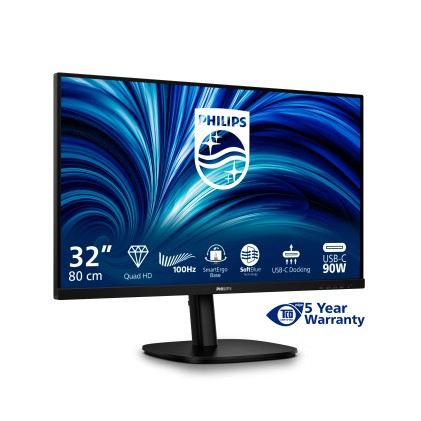 Philips Monitor 31,5 Led Qhd 16:9, Reg Altezza