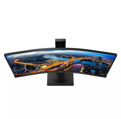 Philips Monitor Curvo 34 Led Va 21:9 3440X1440 5Ms 300 Cdm, Dp/Hdmi, Altezza, Multimediale