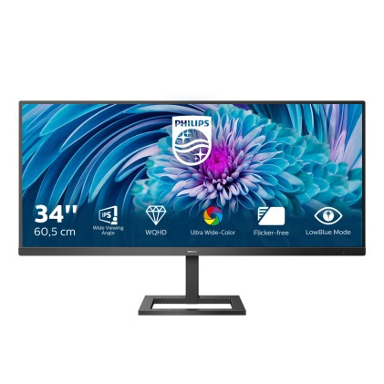 Philips Monitor 34 Led Ips 21:9 Wqhd 4Ms 300 Cdm,  Dp/Hdmi, Pivot, Multimediale