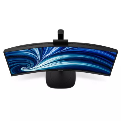 Philips Monitor Curvo 34 Led Va Wqhd 21:9 4Ms 300 Cdm, Reg Altezza, Webcam, Dp/Hdmi, Multimediale