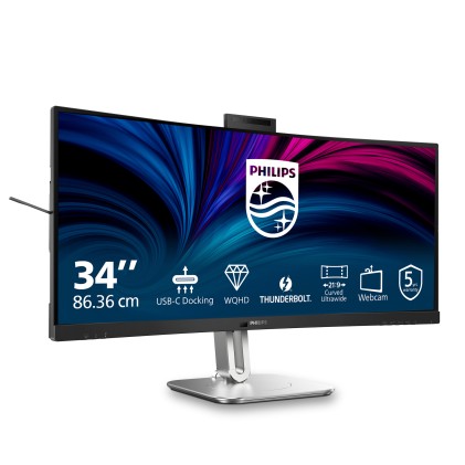 Mon 34 Va 3440X1440 450Cd Webcam 34B2U6603Ch 21:9 Mm Reg Alt Curvo