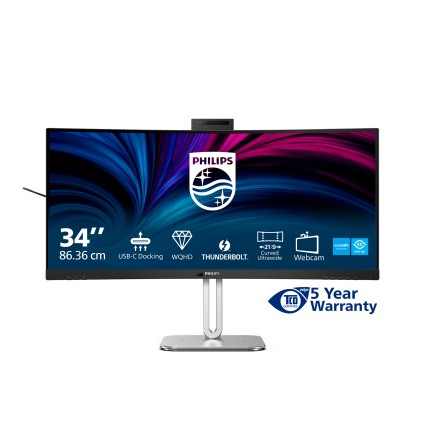 Mon 34 Va 3440X1440 450Cd Webcam 34B2U6603Ch 21:9 Mm Reg Alt Curvo